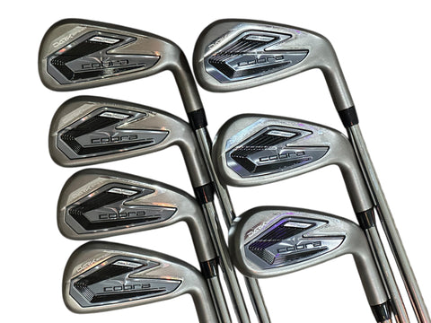 Cobra Dark Speed Iron Set 4-PW KBS Tour Lite R Flex Shafts GP CP2 Wrap Grips