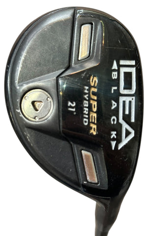 Adams Idea Black 21° Super Hybrid Voodoo RNVS Stiff Flex Shaft Adams Grip