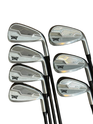 PXG 0211 Iron Set 5-GW +1" Project X Cypher 60g 5.5 R Flex Shafts PXG Grips
