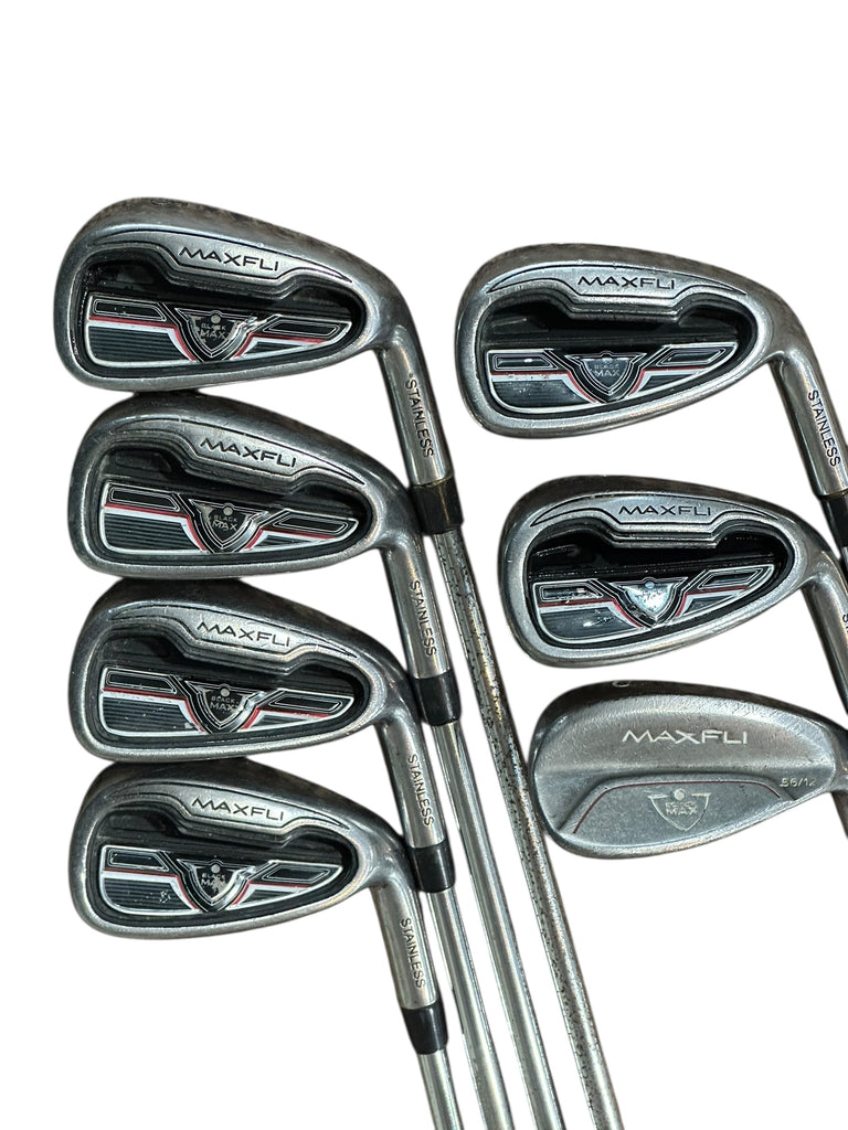 Maxfli  Black Max Iron Set 5-SW -1" Maxfli S Flex Shafts GP Tour Wrap Grips