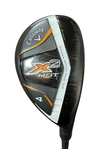 Callaway X2 Hot 22° 4 Hybrid X2 Hot 55g Sr Flex Shaft GP CP2 Wrap Grip