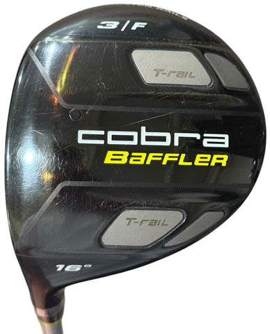 Cobra LH Baffler T-Rail 16° 3 Wood Tour AD 60g S Flex Shaft Lamkin Crossline Grip