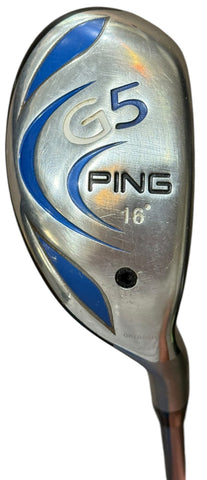 Ping G5 16° 1 Hybrid TFC100H Stiff Flex Shaft Golf Pride Tour Wrap Grip