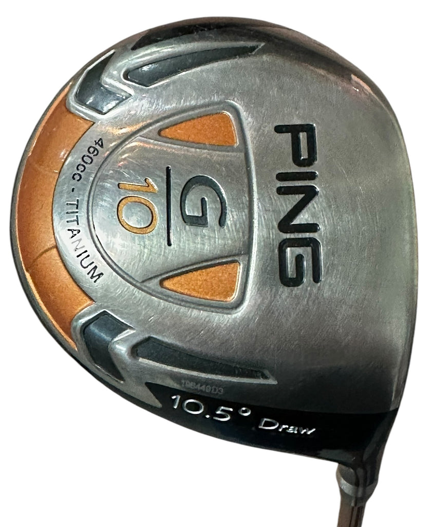 Ping G10 10.5° Driver TFC129D Stiff Flex Shaft Golf Pride MCC Grip