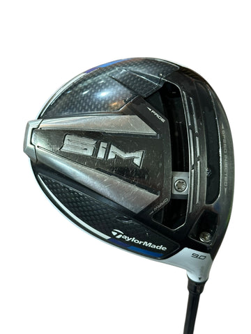 TaylorMade Sim 9° Driver Diamana 60g Stiff Flex Shaft Golf Pride MCC Grip