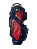 Sun Mountain Cart Bag 15-Way Divider 8 Pockets Strap Handle Rain Hood