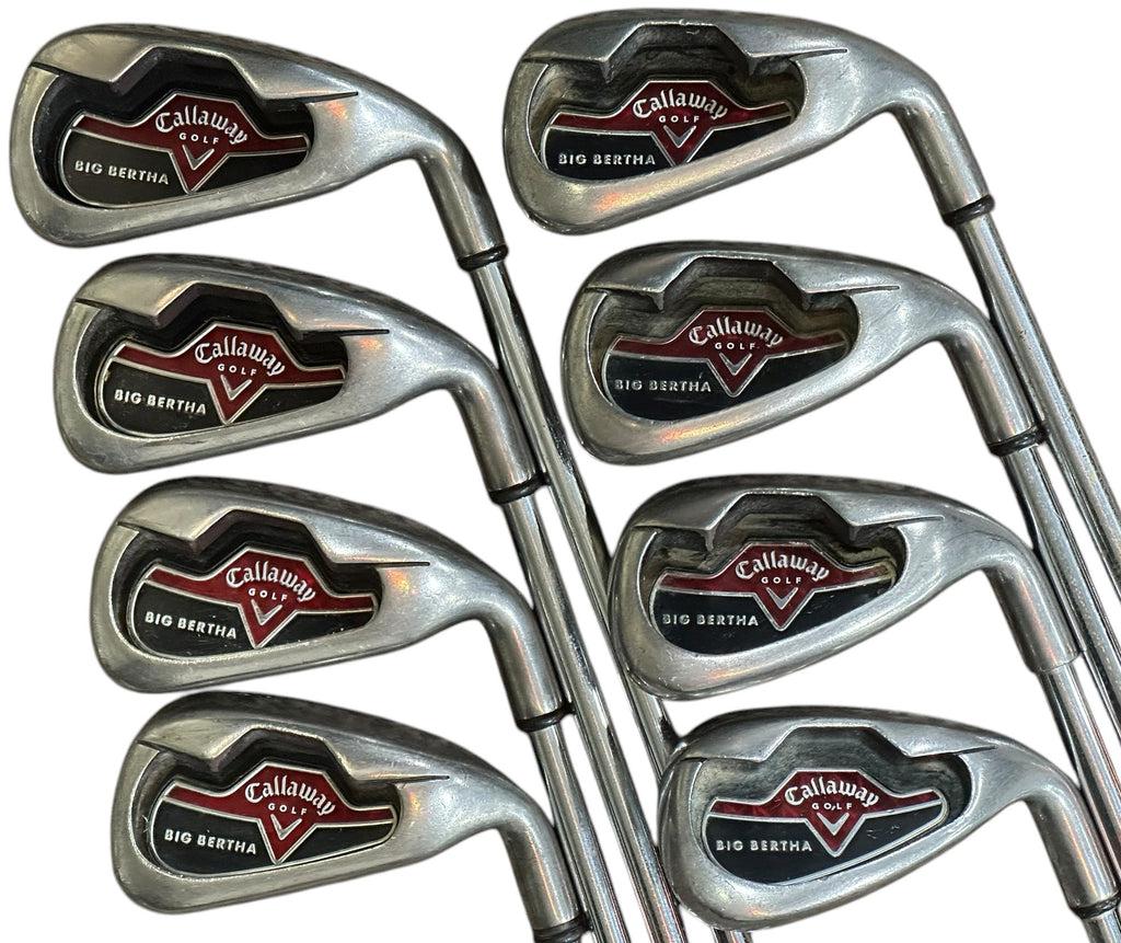 Callaway 2006 Big Bertha Iron Set 3-PW BB Uniflex Flex Shafts GP MCC Grips