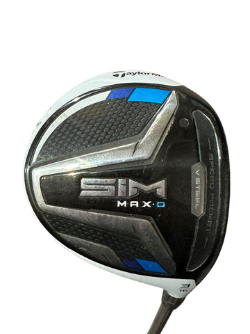 TaylorMade Sim Max•D 16° 3 Wood Helium 5F2 Sr Flex Shaft Golf Pride Z Grip