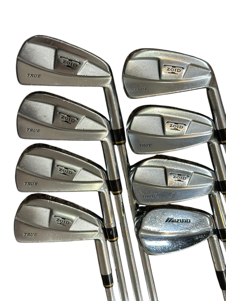 Mizuno T-Zoid True Iron Set 3-PW Tri-Golf S Flex Shafts Perma Wrap Grips