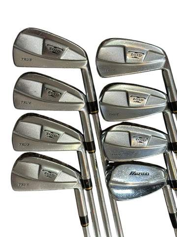 Mizuno T-Zoid True Iron Set 3-PW Tri-Golf S Flex Shafts Perma Wrap Grips