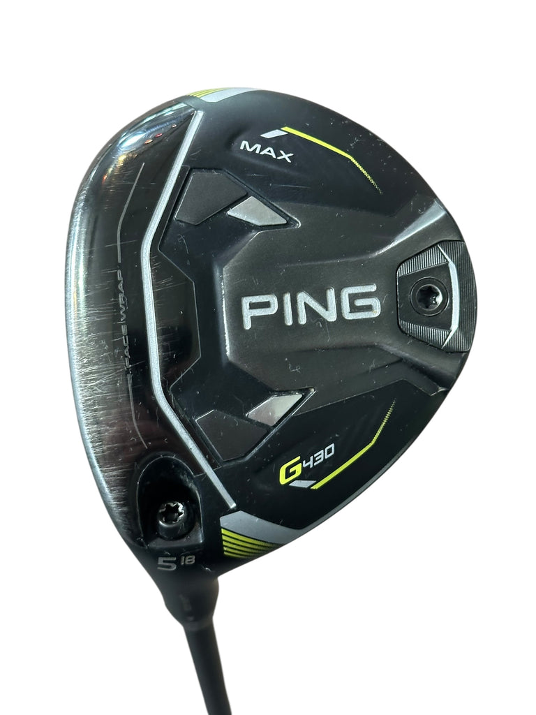 Ping LH G430 Max 18° 5 Wood Alta CB 65g Stiff Flex Shaft GP Tour Velvet Grip