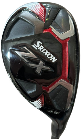Srixon ZX 22° 4 Hybrid Even Flow Riptide 5.5 80g Regular Flex Shaft Golf Pride Tour Velvet Grip