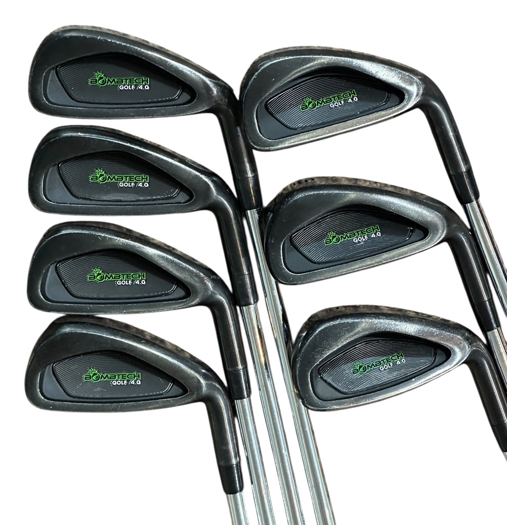 Bombtech Golf 4.0 Iron Set 4-PW Bombtech Stiff Flex Shafts Bombtech Grips