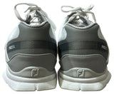 Foot Joy Pro/SL 10 1/2M White/Grey Leather Golf Shoes