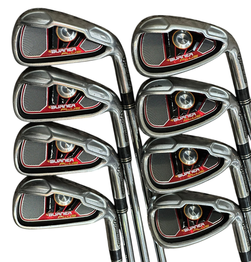 TaylorMade Burner+ Irons 4-AW +1/2" Burner Uniflex Shafts Champkey Grips