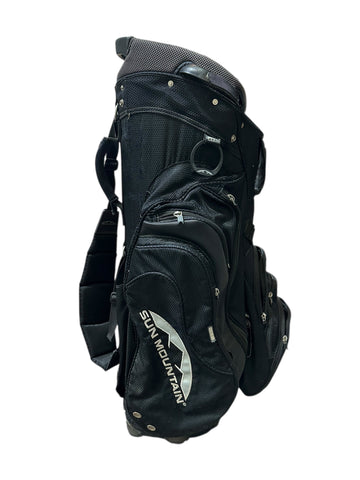 Sun Mountain C130 Cart Bag 14-Way Divider 9 Pockets Strap Handle Hood