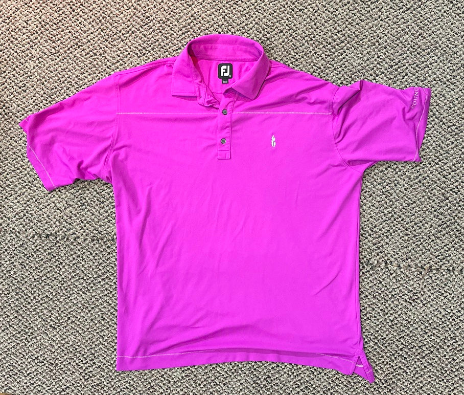 Foot Joy 2XL Men's Golf Shirt Purple Made in Vietnam