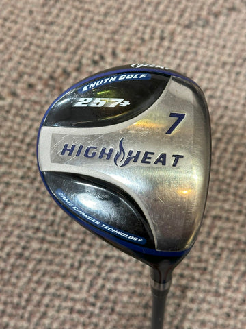 Knuth High Heat 21° 7 Wood Fujikura 53g Senior Flex Shaft Golf Pride MCC +4 Grip