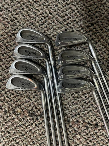 Spalding Elite Iron Set 3-PW True Temper Dynamic R Flex Shafts Original Spalding Grips