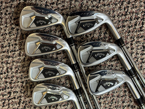 Callaway Apex 21 Forged Iron Set 4-PW Rifle 105 6.0 S Flex Shafts UTX Grips