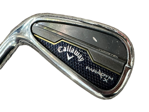 Callaway LH Paradym X 7 Iron Ascent 50g Sr Flex Shaft Golf Pride Tour Wrap Grip