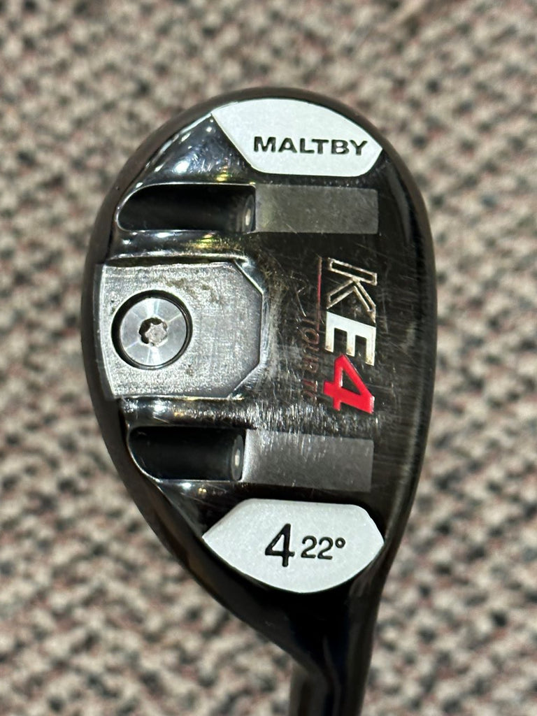Maltby KE4 22° 4 Hybrid Custom Lite Stiff Flex Shaft Golf Pride V-50 Grip
