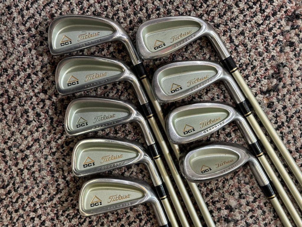 Titleist DCI Gold Oversize +1/2" Iron Set Tri Spec 3 Ladies Flex Shafts GP Grips