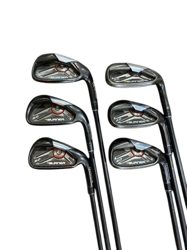 TaylorMade Burner 2.0 Black Iron Set 5-AW(no 7 iron) R Flex Graphite Shafts