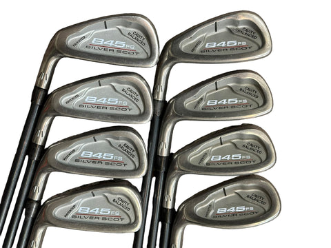 Tommy Armour LH 845FS Silver Scot Irons 4-SW 845FS Seniors Flex Shafts TA Grips