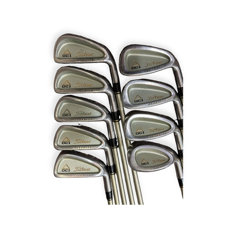 Titleist DCI Oversize Iron Set 3-SW Tri Spec R Flex Shafts GP Tour Wrap Grips