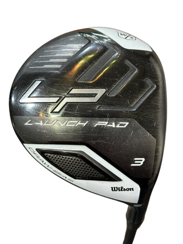 Wilson Staff LP 15° 3 Wood SK Fiber Tour Trac 90 R Flex Shaft Master Wrap Grip