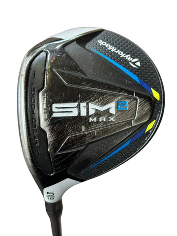 TaylorMade LH Sim2 Max 18° 5 Wood Ventus FW5 R Flex Shaft Dri•Tac Midsize Grip