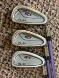 US Kids Golf UL-24 Complete Golf Club Set 45-31 Purple Kids Flex SET-100523T07
