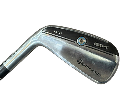 TaylorMade LH Sim UDI 2 Iron Hzrdus Smoke 6.0 X Flex Shaft Lamkin Crossline Grip