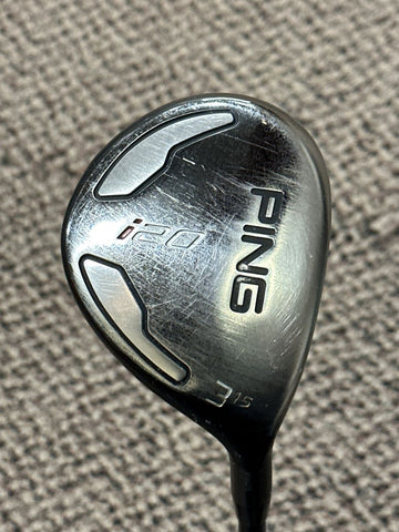 Ping i20 15° 3 Wood TFC707F Stiff Flex Shaft Ping Grip