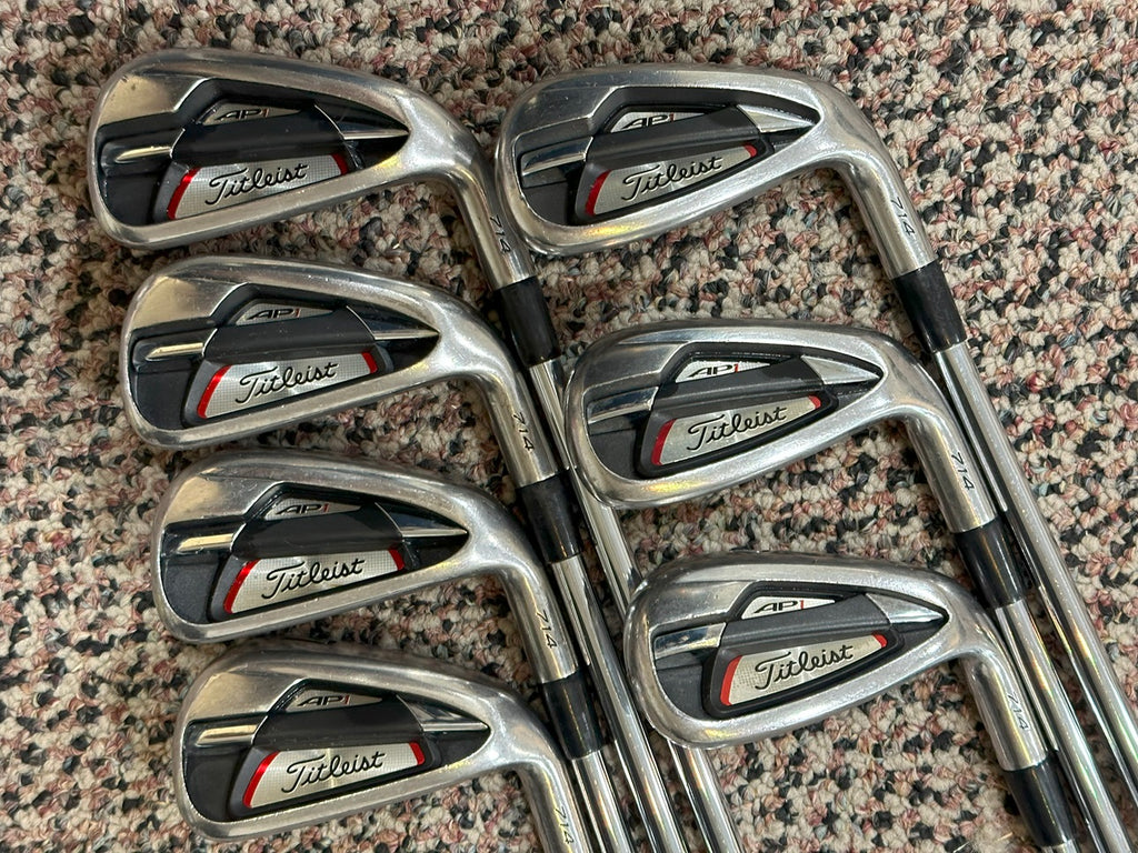 Titleist 714 AP1 Iron Set 4-PW +1/2" DG S300 S Flex Shafts Crossline Grips