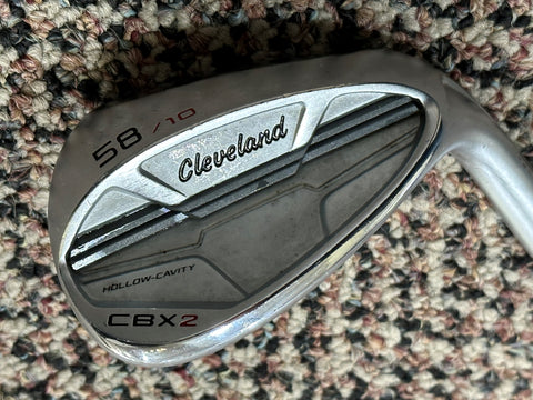 Cleveland CBX2 58•10 Lob Wedge Rotex Wedge Flex Shaft Lamkin Crossline Grip