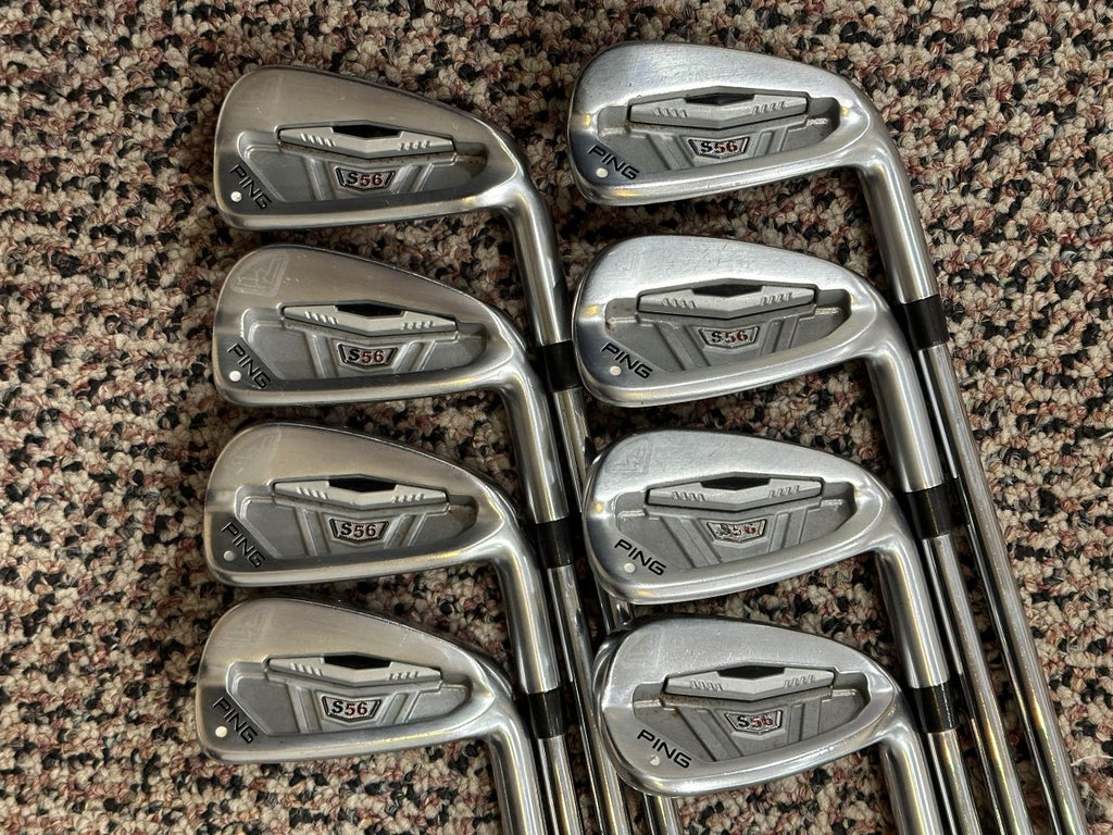 Ping White Dot S56 Iron Set 3-PW -1/2" KBS/Dynamic Gold S Flex Shafts Ping Grips