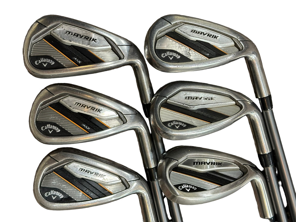 Callaway Mavrik Iron Set 7-SW Catalyst 65g 5.5 R Flex Shafts Callaway Grips
