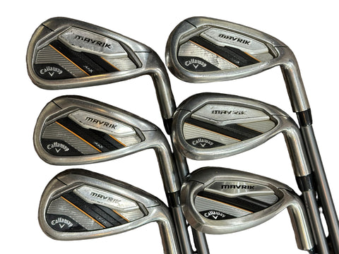 Callaway Mavrik Iron Set 7-SW Catalyst 65g 5.5 R Flex Shafts Callaway Grips