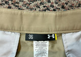 Under Armour Men's Golf Short Size 36 Khaki Made in Indonesia