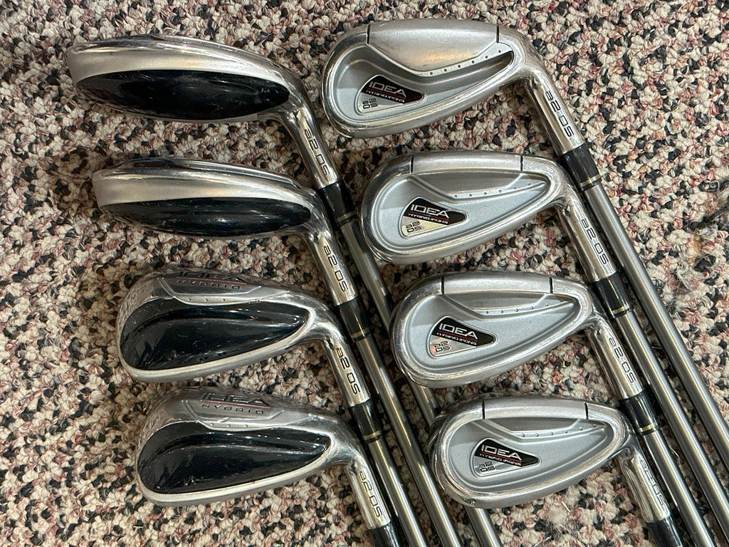 Adams Idea a2OS Hybrid Iron Set 4-SW Aldila NVS Sr Flex Shafts GP CP2 Wrap Grips