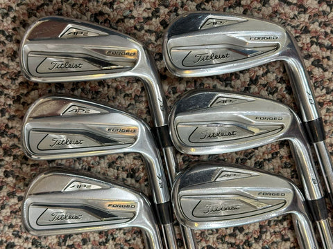 Titleist 718 AP2 Forged Iron Set 5-PW DG X100 Shafts Lamkin Crossline Grips