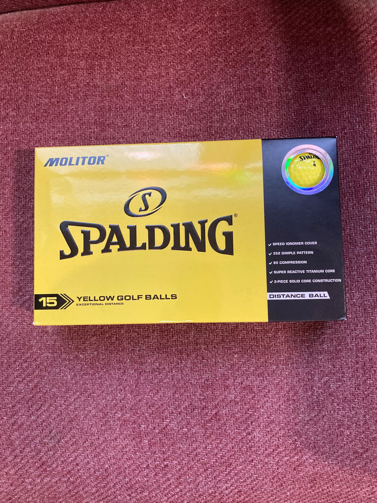 Spalding Molitor Yellow Golf Balls 15 Pack