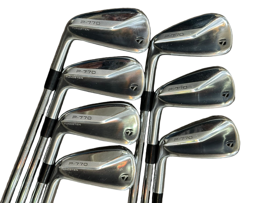 TaylorMade LH P770 Iron Set 4-PW +1" N.S. Pro Modus 3 X Flex Shafts Lamkin Grips