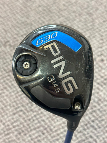 Ping G30 14.5° 3 Wood w/HC TFC419 Regular Flex Shaft Golf Pride Tour Velvet Grip