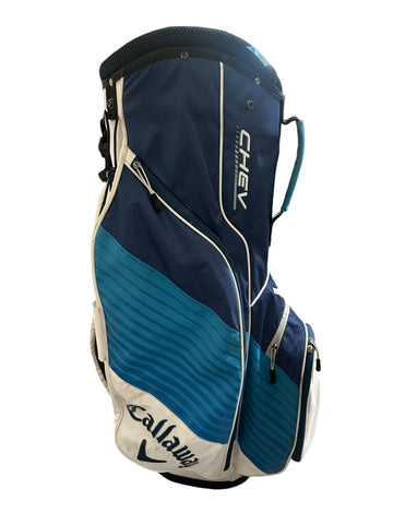 Callaway Chev Cart Bag 14-Way Divider 5 Pockets Strap Handle Rain Hood