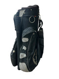 Sun Mountain C-130 Cart Bag 14-Way Divider 9 Pockets Strap Handles Black/Grey