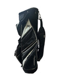 Maxfli Cart Bag 13-Way Divider 12 Pockets Shoulder Strap Carry Handle Blk/Wht