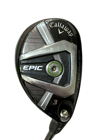 Callaway Epic 20° 3 Hybrid Recoil ES S Flex Shaft Golf Pride Tour Velvet Grip